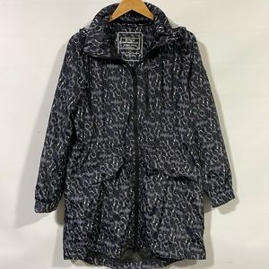 Lucky brand leopard women’s rain jacket
